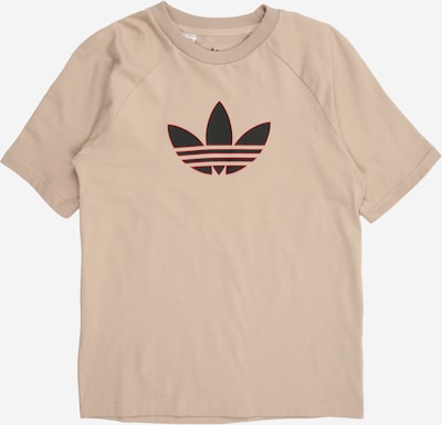 128 dydžio Marškinėliai iš ADIDAS ORIGINALS, spalva – rusvai žalia / raudona / juoda, Prekių apžvalga