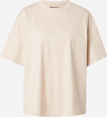 Tricou de la ARMANI EXCHANGE pe bej: față