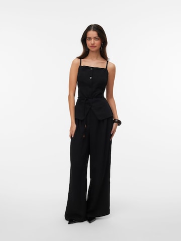 VERO MODA - Pierna ancha Pantalón plisado 'VMLieve' en negro