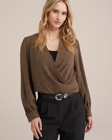 WE Fashion Blus i grön: framsida
