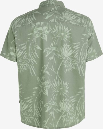 O'NEILL Regular fit Button Up Shirt 'Mix & Match Floral' in Green