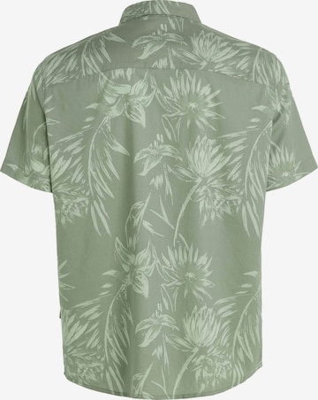 O'NEILL Regular fit Button Up Shirt 'Mix & Match Floral' in Green