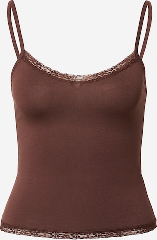 NLY by Nelly Top in Brown: front