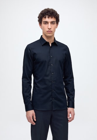 OLYMP Super Slim Fit Button Up Shirt in Blue: front