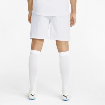 Regular Pantalon de sport 'Team Final' PUMA en blanc