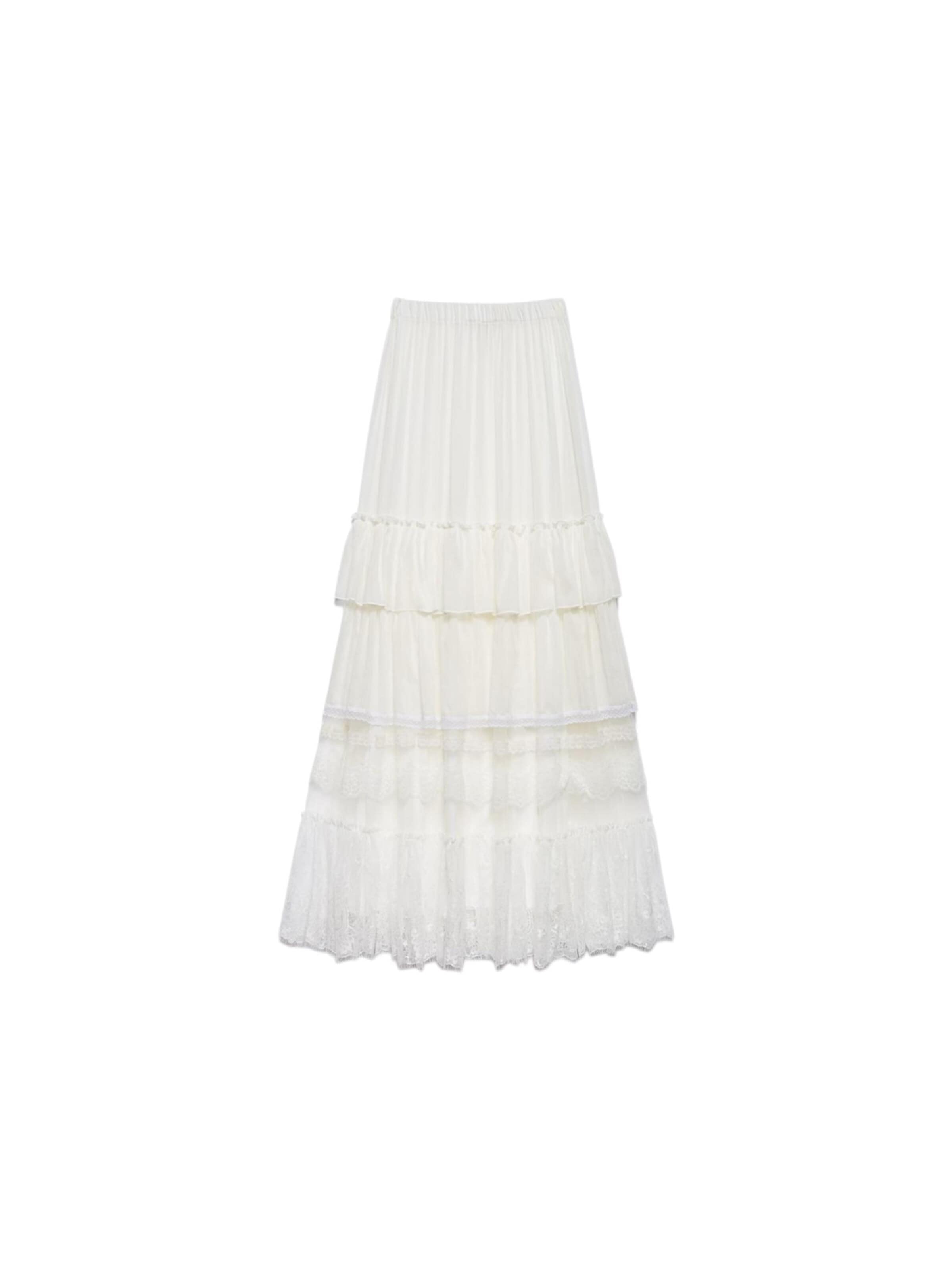 Aniye By Skirt in White: front