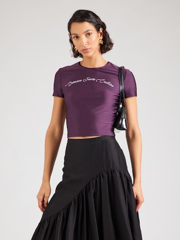 Versace Jeans Couture - Camiseta en lila: frente
