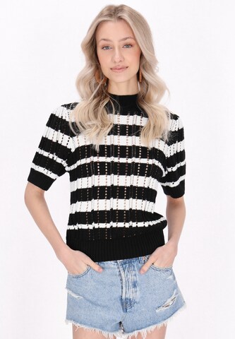 IZIA Sveter 'Boho' - Čierna: predná strana