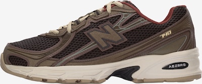 Sportbačiai be auliuko '740' iš new balance, spalva – ruda / pilka / vyno raudona spalva, Prekių apžvalga