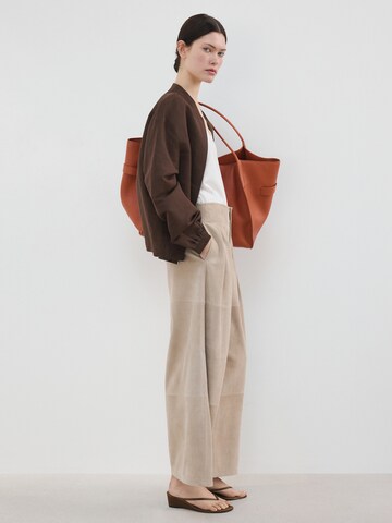 Geacă de primăvară-toamnă 'Palomita' de la MANGO pe maro