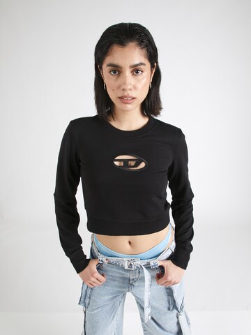 DIESEL Sweatshirt in Zwart: voorkant