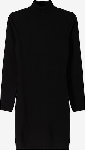 Bershka Knit dress in Black: front