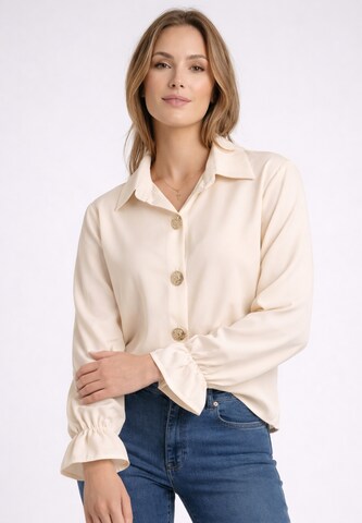 Elara Blouse in Beige