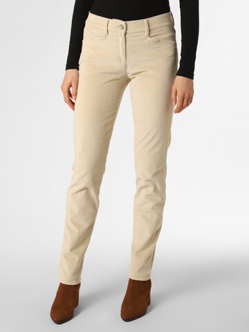 BRAX Regular Broek 'Shakira' in Beige: voorkant