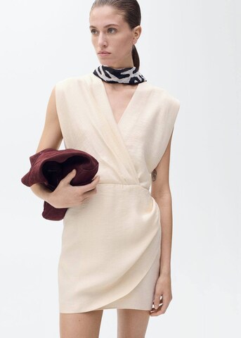 MANGO Kleid 'Vene' in Beige: Vorderseite