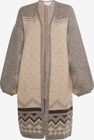 usha FESTIVAL Knit Cardigan in Beige: front