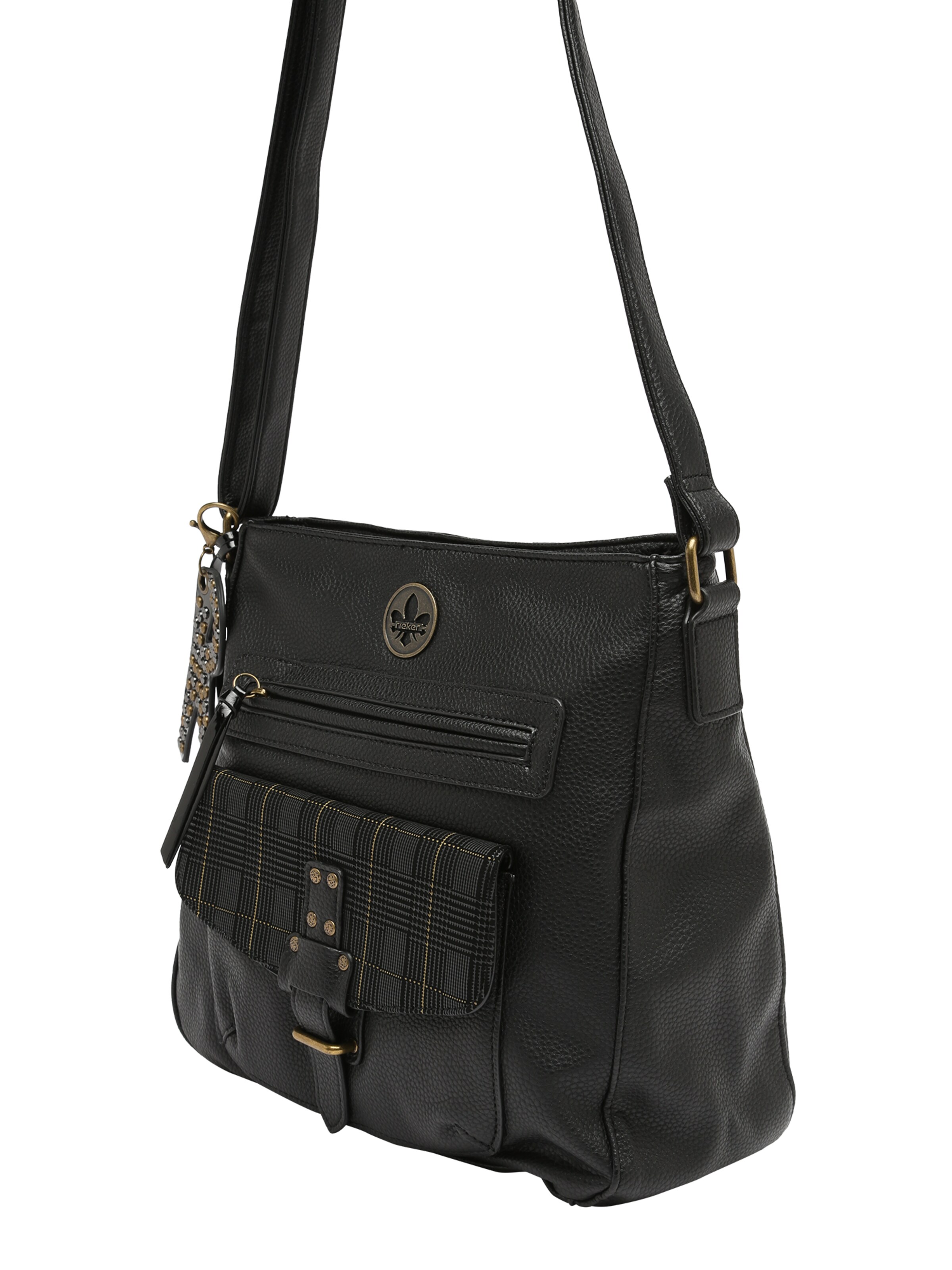 Rieker Crossbody Bag in Black: front