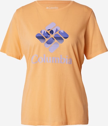 T-shirt fonctionnel 'Bluebird Day' COLUMBIA en orange : devant