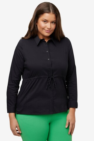 Ulla Popken Blouse in Zwart: voorkant