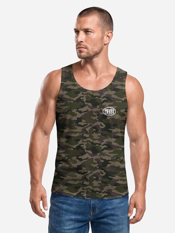 Neverless Shirt 'No Bad Days' in Green: front