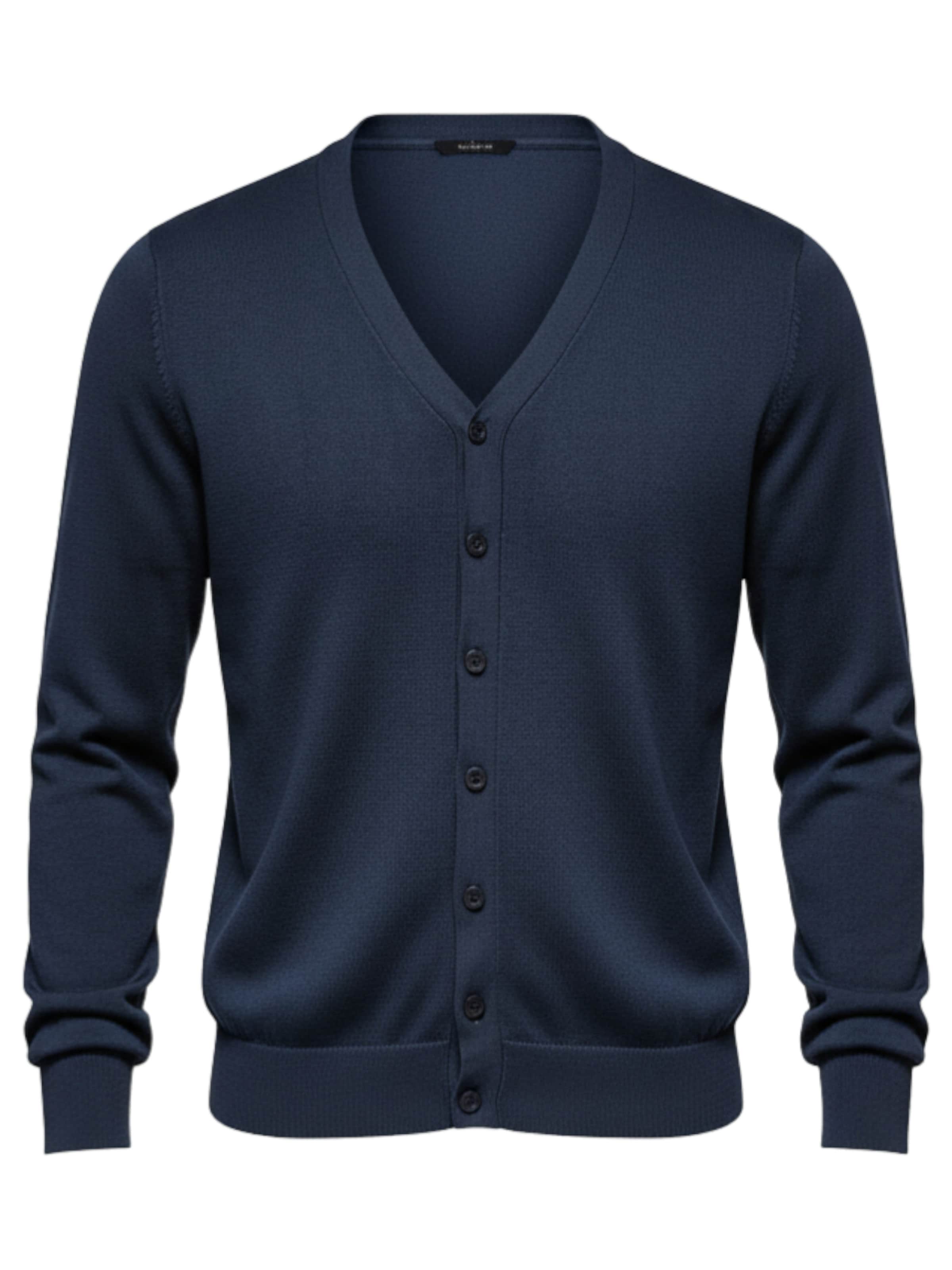 Ombre Knit cardigan in Blue: front