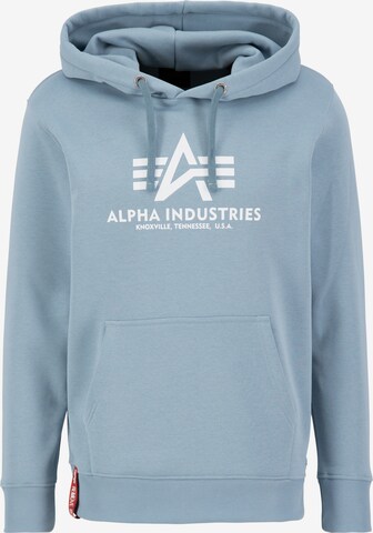 ALPHA INDUSTRIES Sweatshirt in Blauw: voorkant