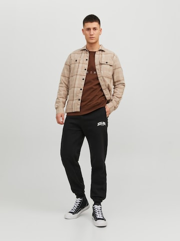 JACK & JONES Дънки Tapered Leg Панталон 'Kane Josh' в черно