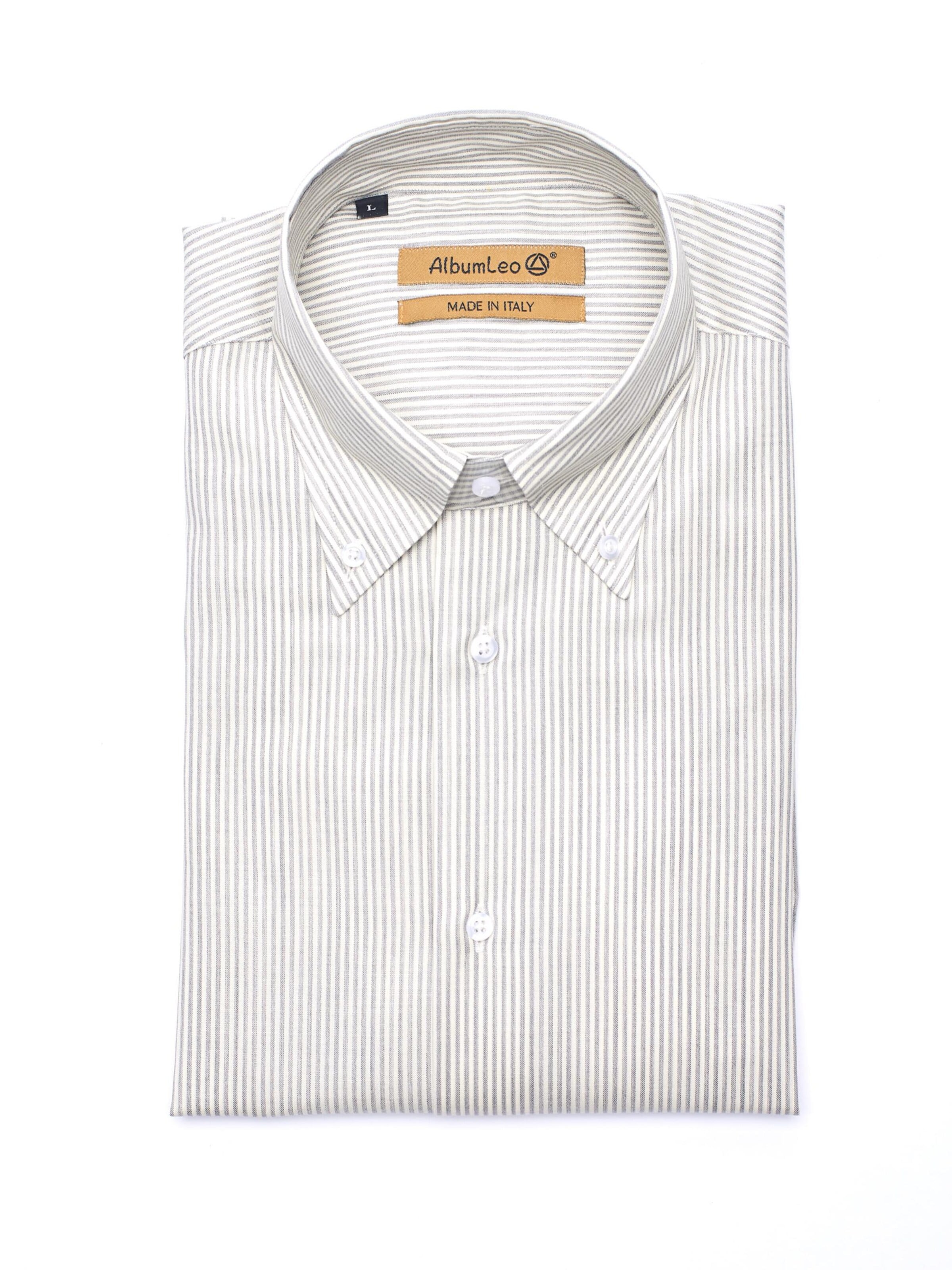 AlbumLeo Regular fit Button Up Shirt in Beige