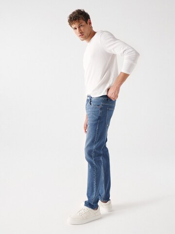 Coupe slim Jean Salsa Jeans en bleu