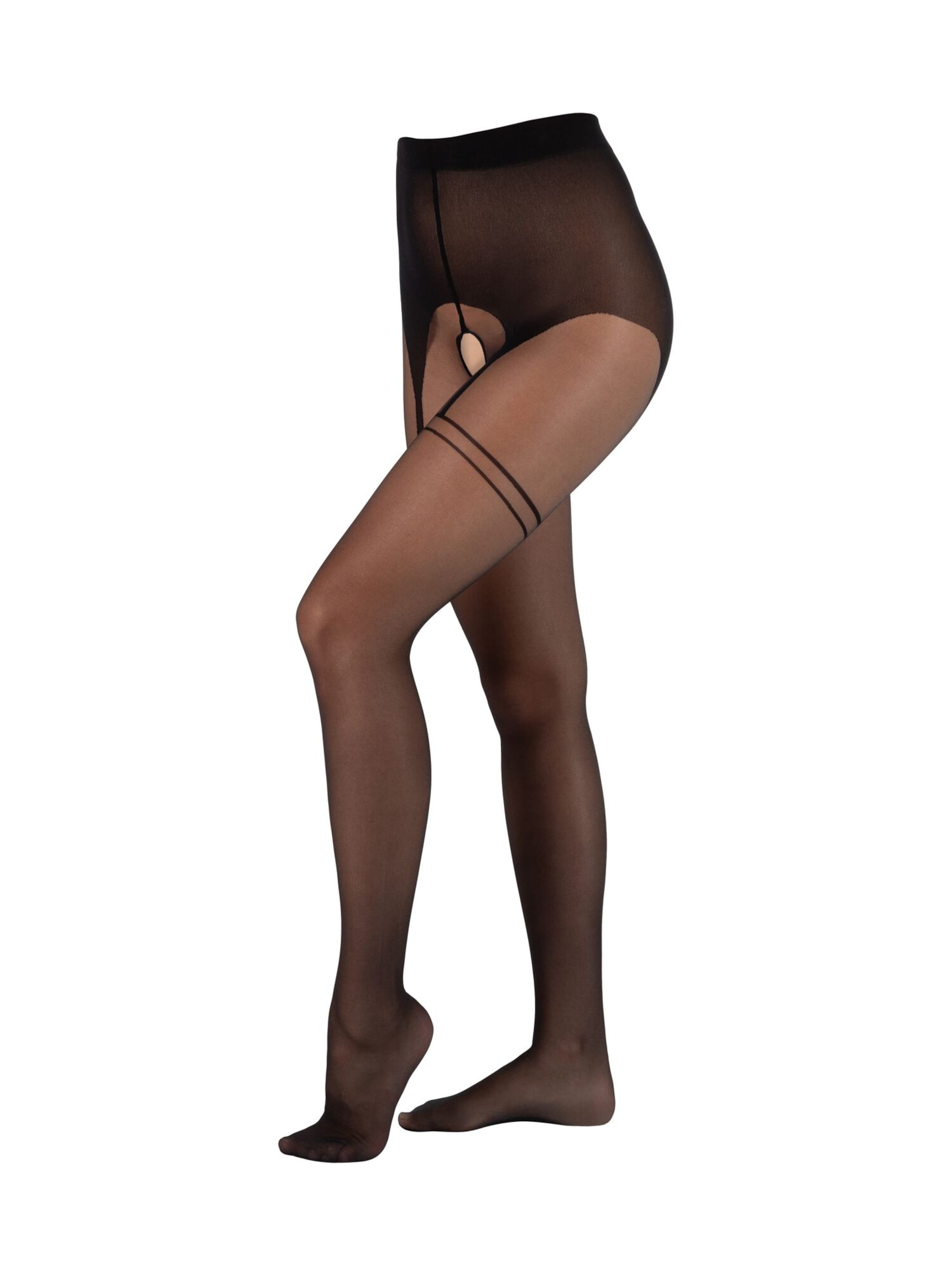 camano Fijne panty in Zwart: voorkant