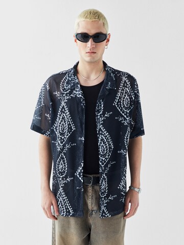 VAMOS CLO Button Up Shirt 'Miami' in Grey: front