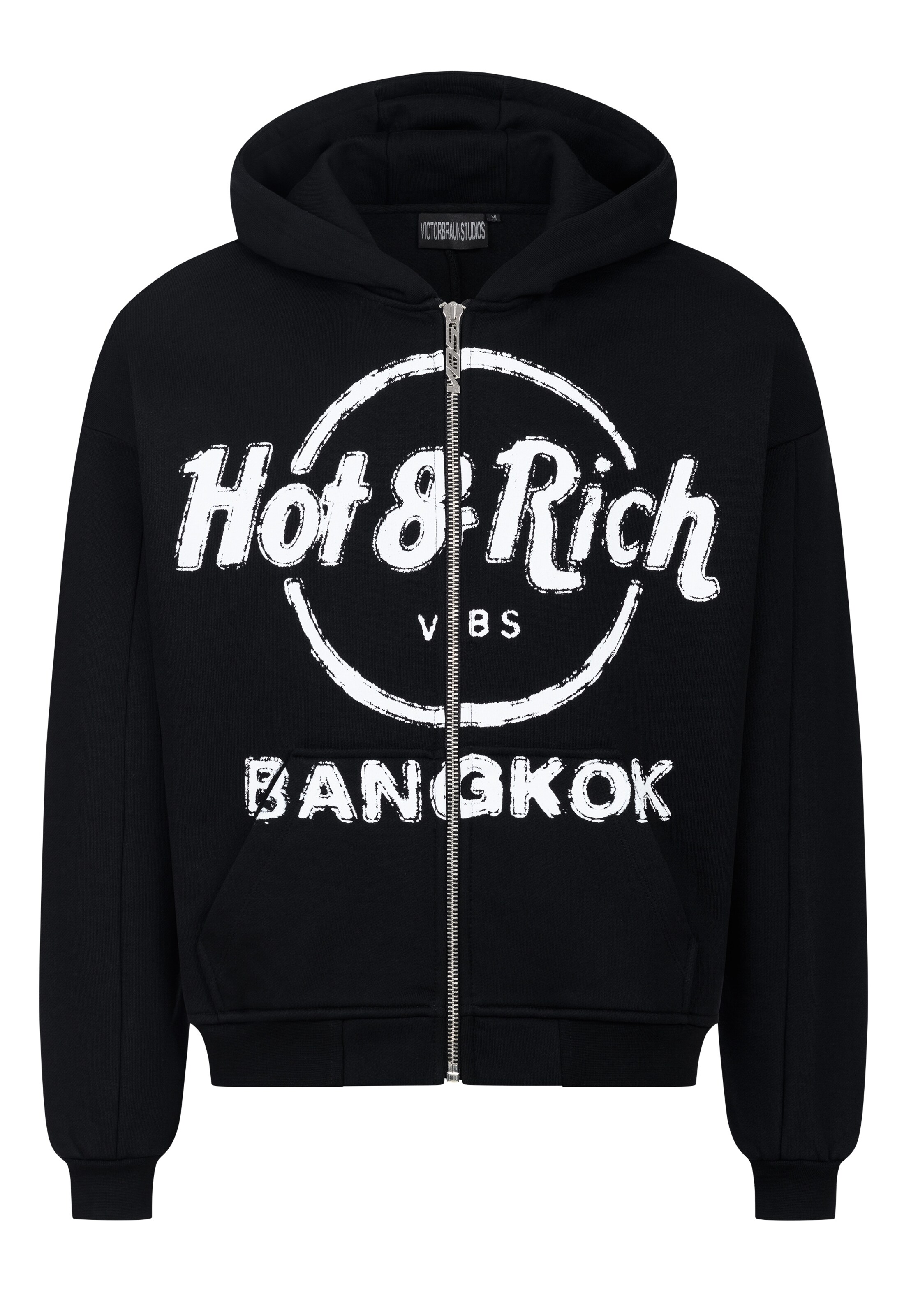 VBS Sweatvest in Zwart: voorkant