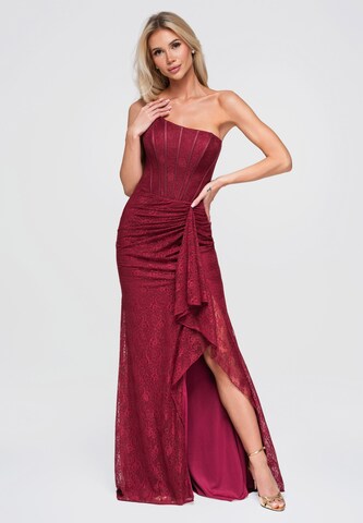 Ombre Abendkleid in Rot