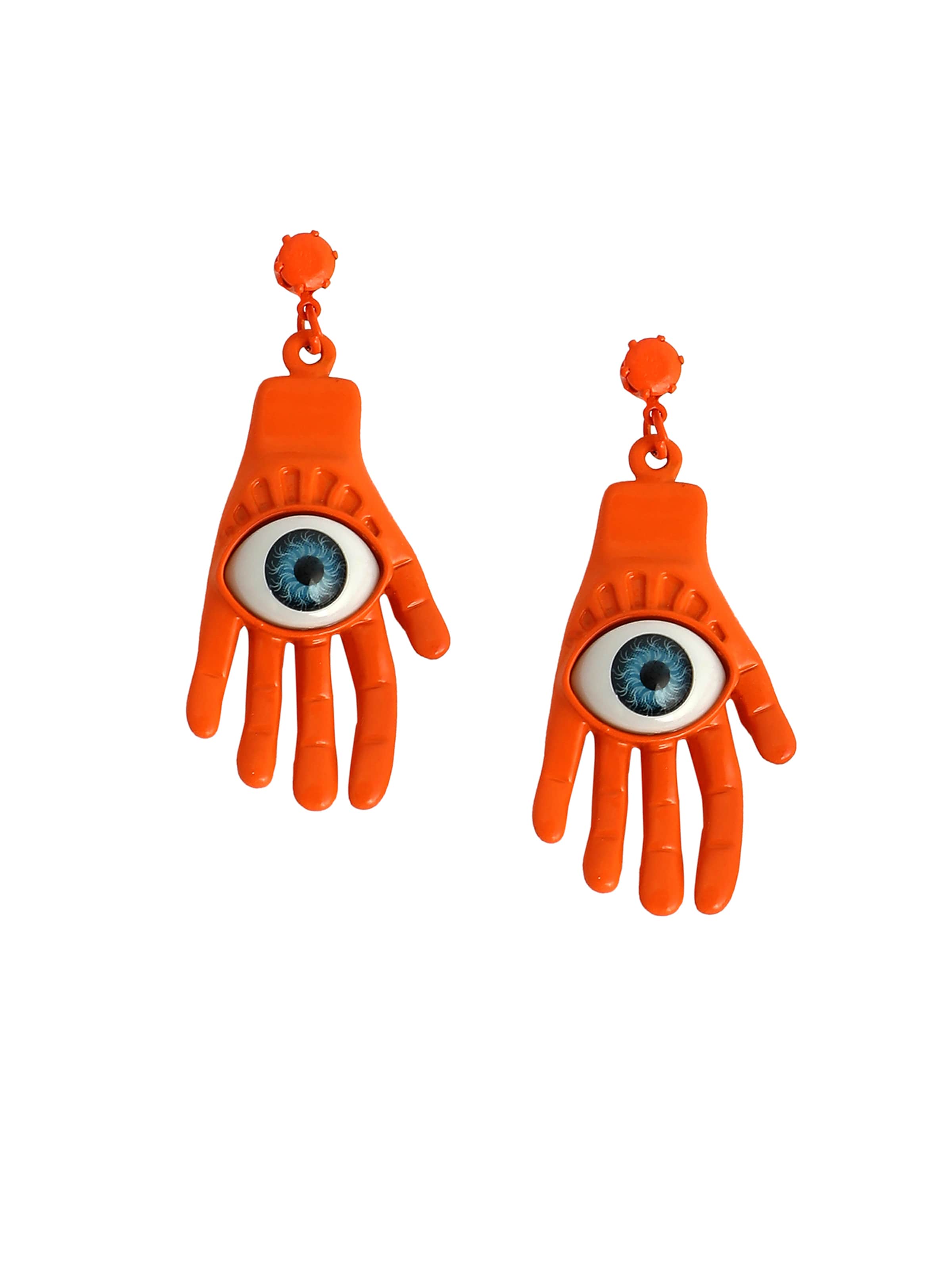 SOHI Kõrvarõngas 'Ohndreea', värv oranž: eest vaates