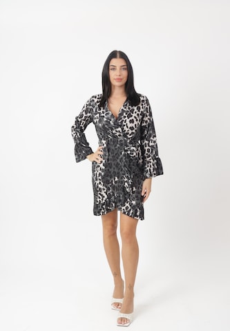 Elara Kleid in Schwarz: Vorderseite