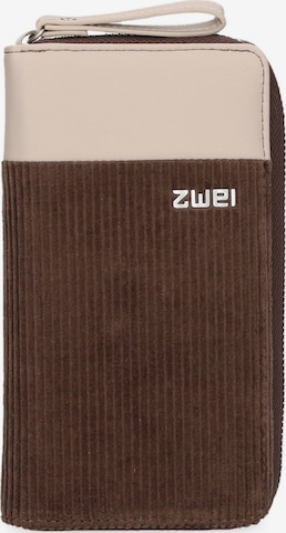 ZWEI Wallet 'EVA EV2' in Brown: front
