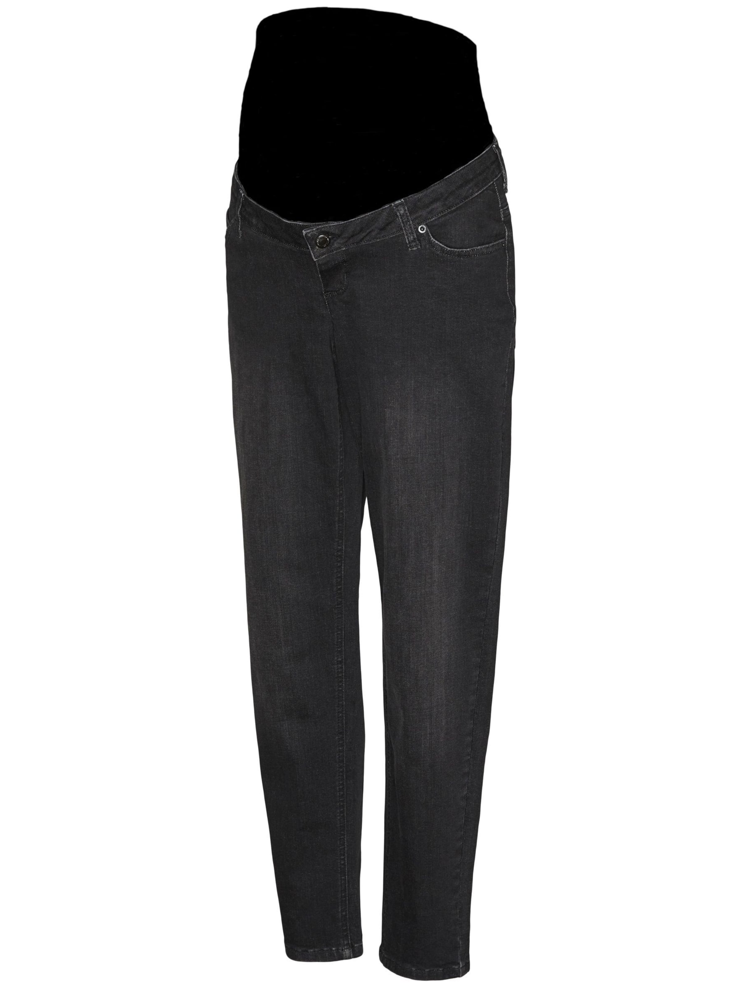 Vero Moda Maternity Slimfit Jeans 'VMMannie' in Zwart: voorkant