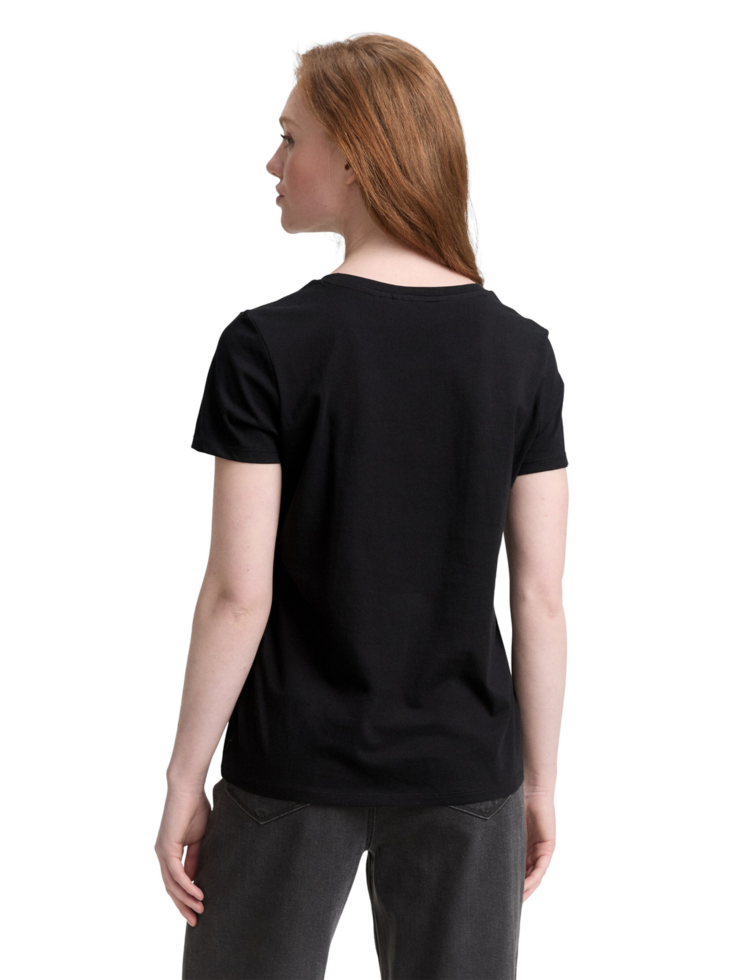 TOM TAILOR DENIM T-shirt i svart