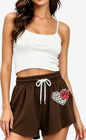 GORHEY Pants in Brown: front