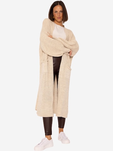 SASSYCLASSY Oversized Cardigan in Beige