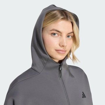 ADIDAS SPORTSWEAR Sports sweat jacket 'Z.N.E.' in Grey
