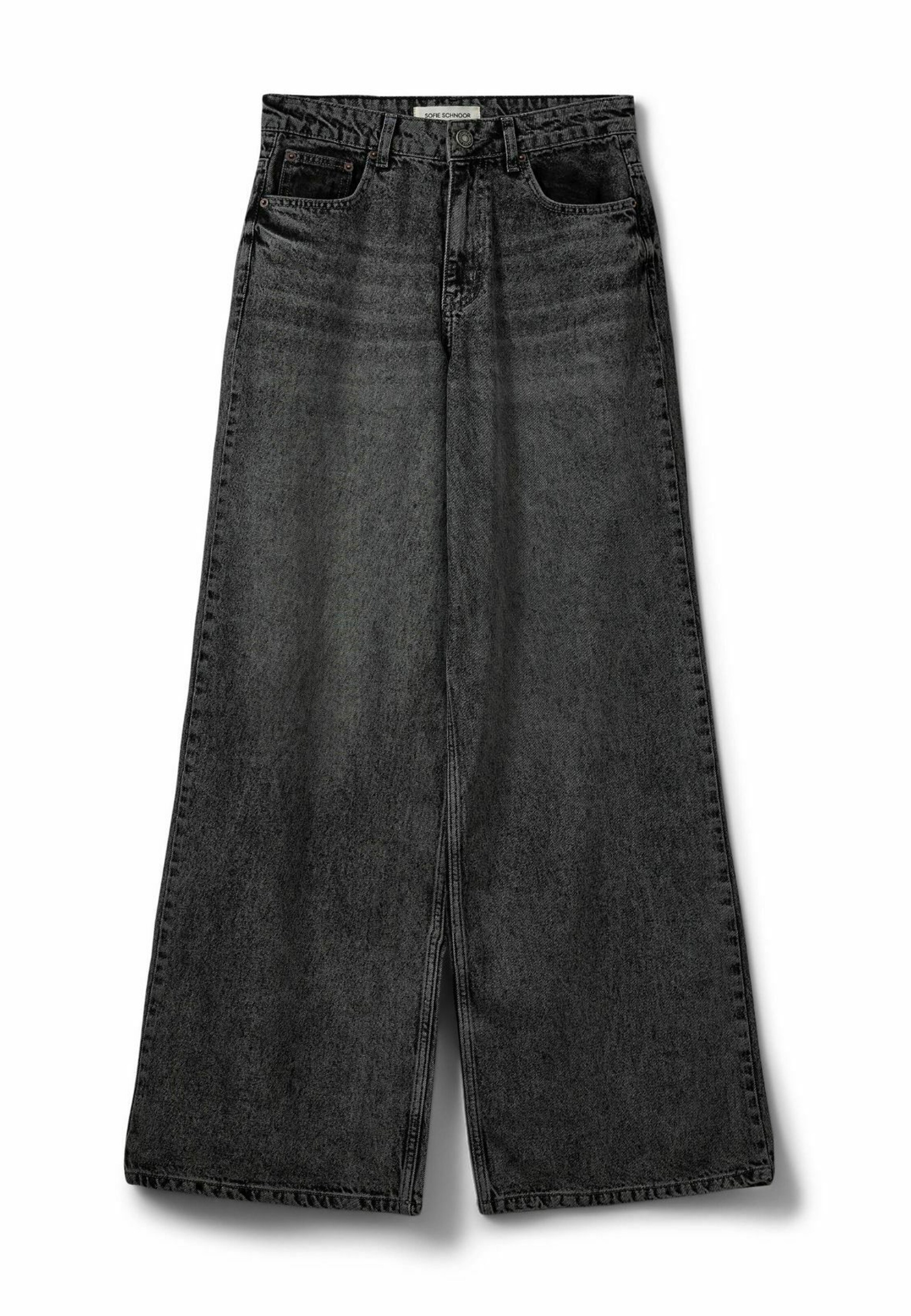 Sofie Schnoor Wide Leg Jeans in Grau: Vorderseite