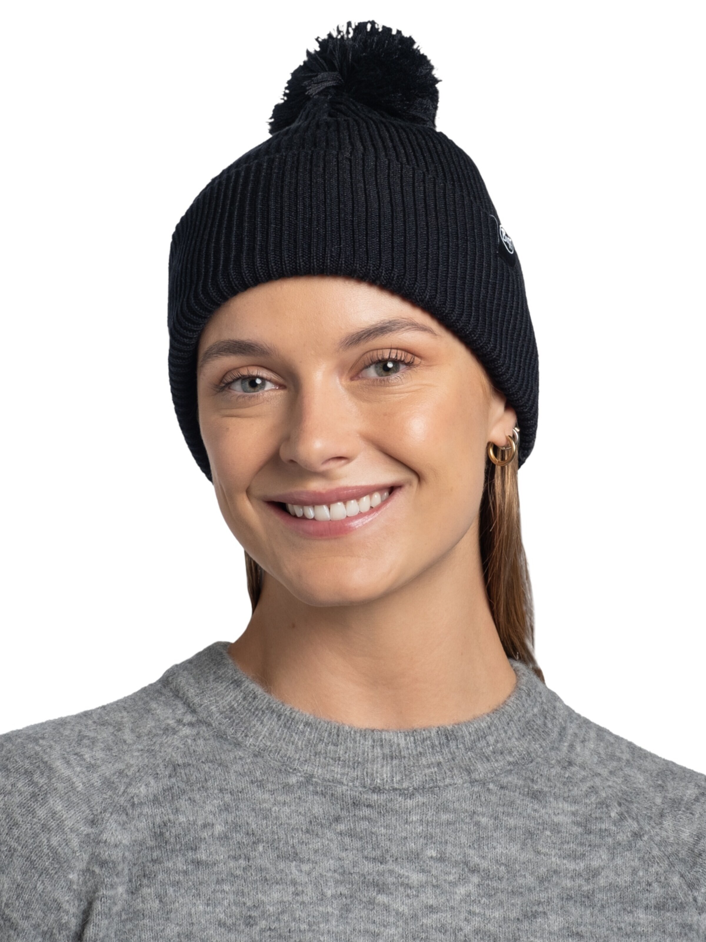 BUFF Mütze 'Buff Knitted Renvi Beanie'‌‌ in Schwarz: Vorderseite