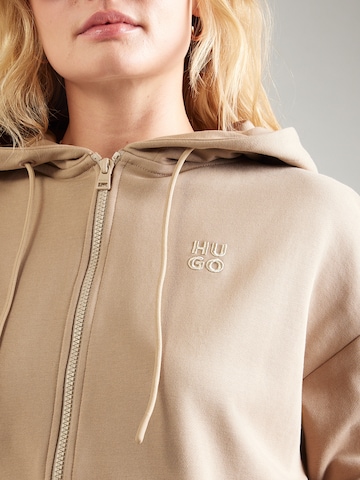 HUGO Tepláková bunda 'Dalfine' - Hnedá