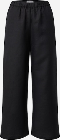 EDITED Bootcut Spodnie 'Nona' w kolorze czarny: przód