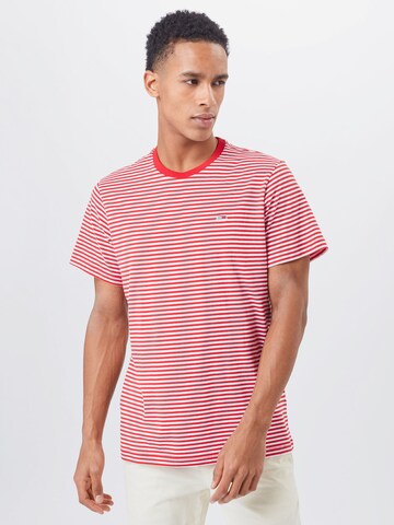 T-Shirt Tommy Jeans en rouge : devant