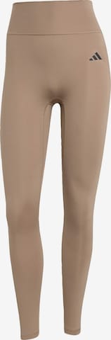 Pantalon de sport 'Optime Essentials' ADIDAS PERFORMANCE en marron : devant