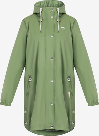 Schmuddelwedda Raincoat in Green: front