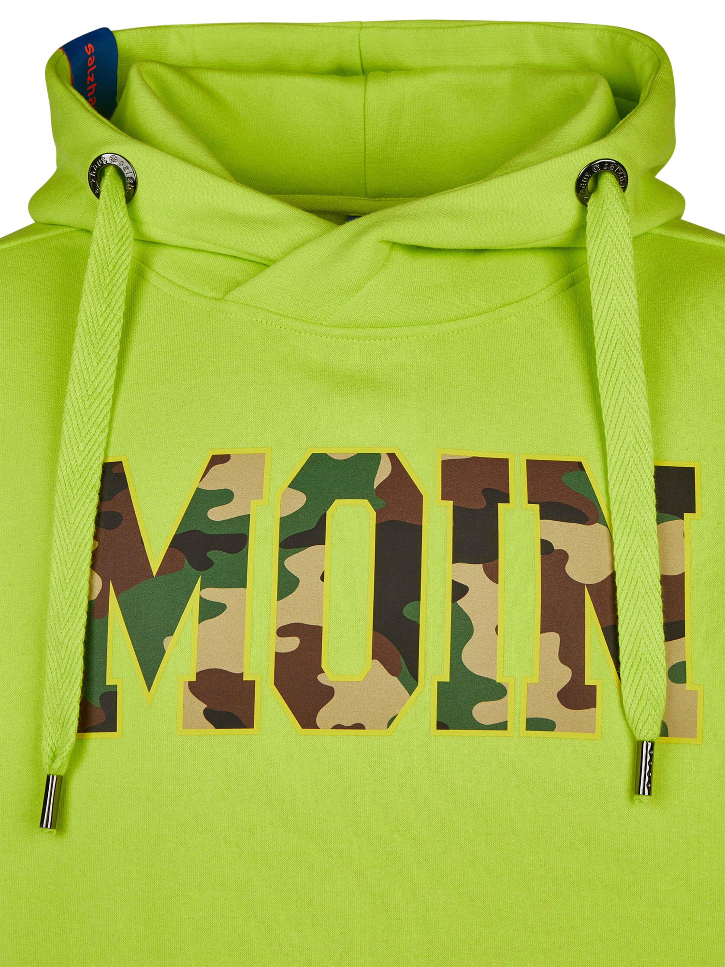 salzhaut Sweatshirt 'Heff - Moin' in Green: front