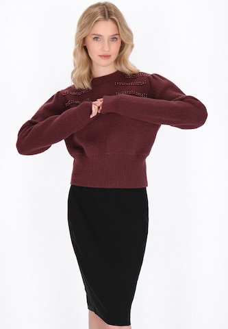 Pull-over MYMO en rouge : devant